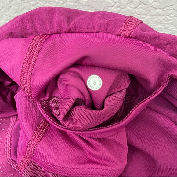 LULULEMON Court Rival Tennis Skirt Purple Magenta Size 8 ( Long Length ) - Picture 4 of 4
